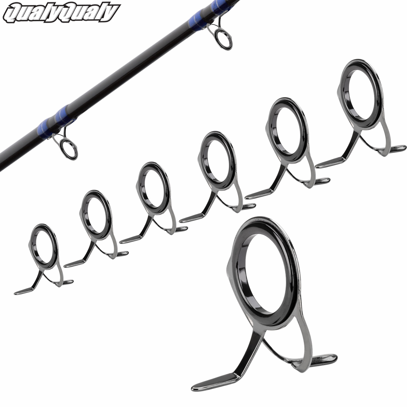 Fishing Rod Repair Kit - 7 шт., ремонтный комплект направляющих удочки,