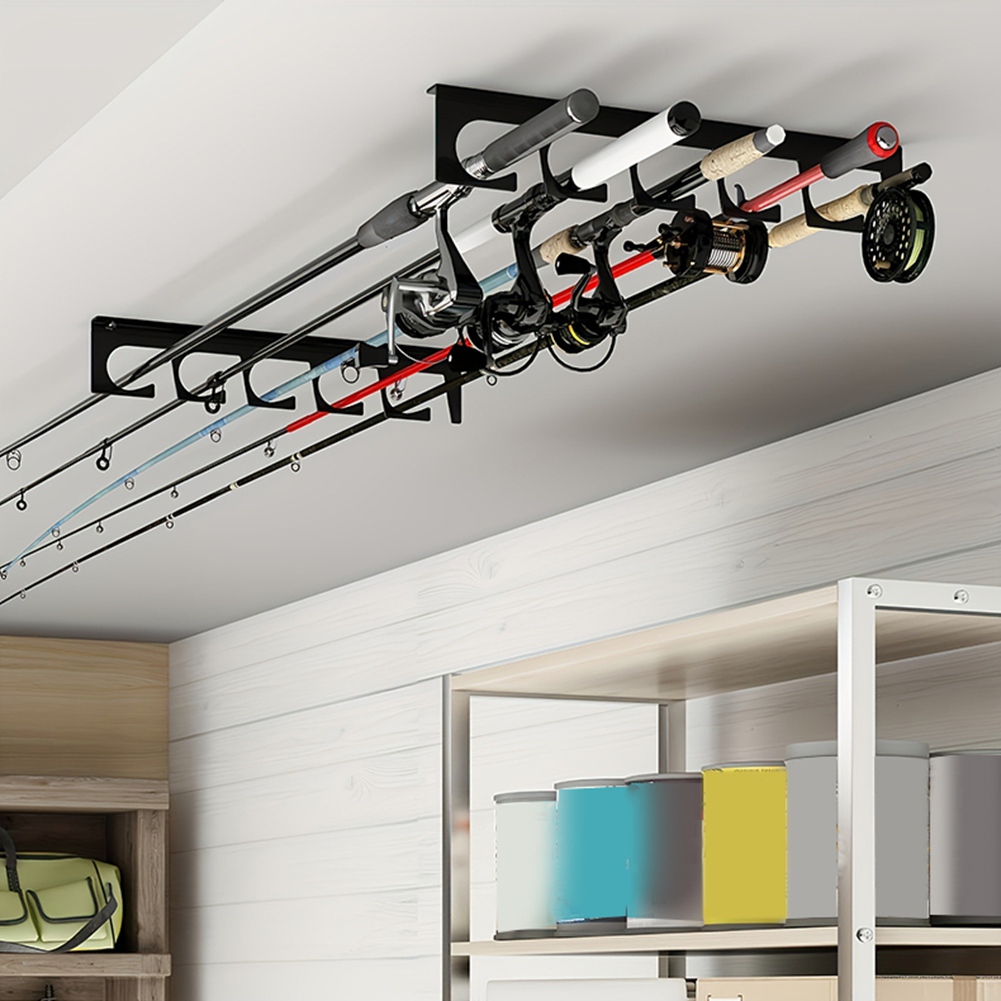 Fishing Rod Rack - Металлический держатель для удочек B48B (настенный/потолочный)