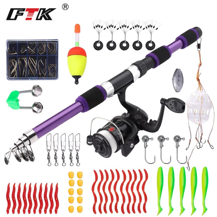 Fishing Rod Combo - FTK 1,8 м портативная спиннинговая удочка,