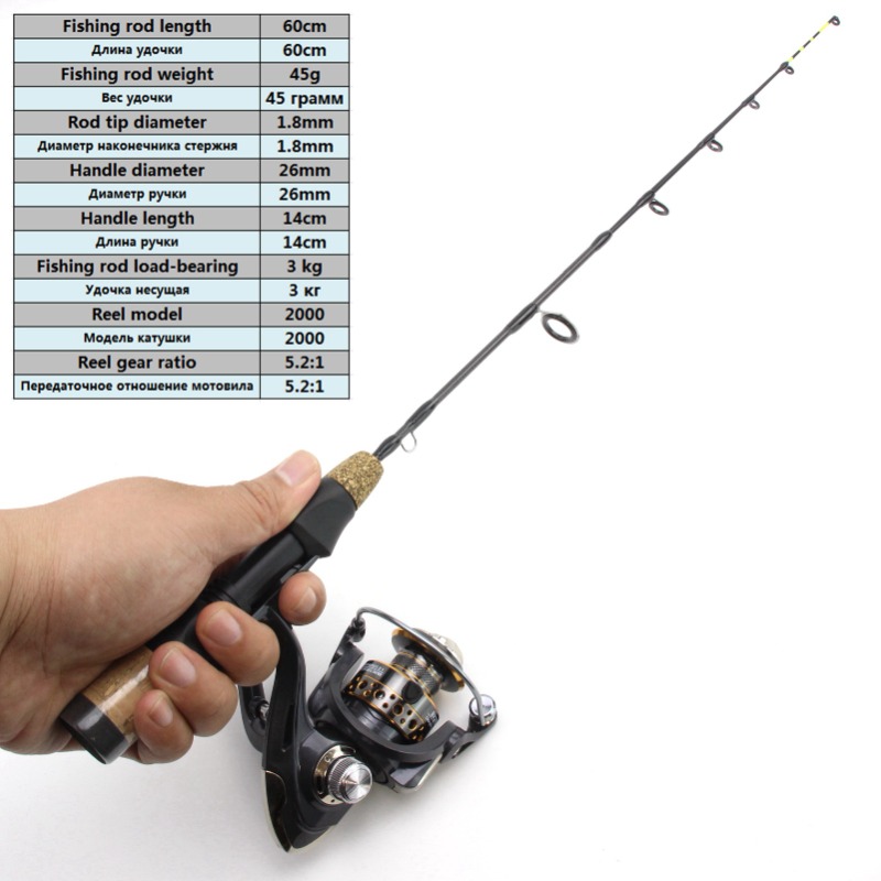60 см, 2 наконечника, комбинир – обзор и цена Fishing Rod Ice
