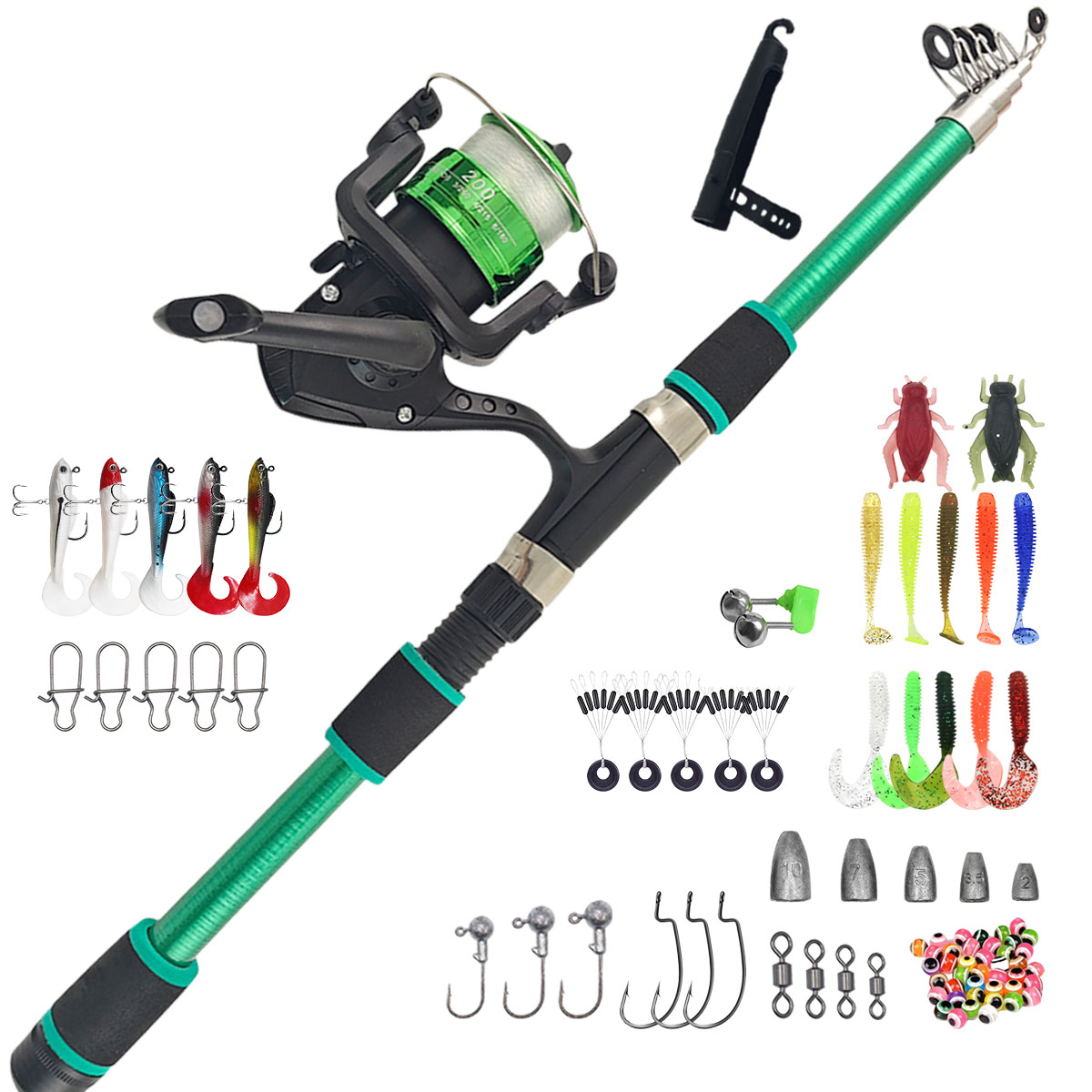 Портативный телескопический на – обзор и цена Fishing Rod Combo