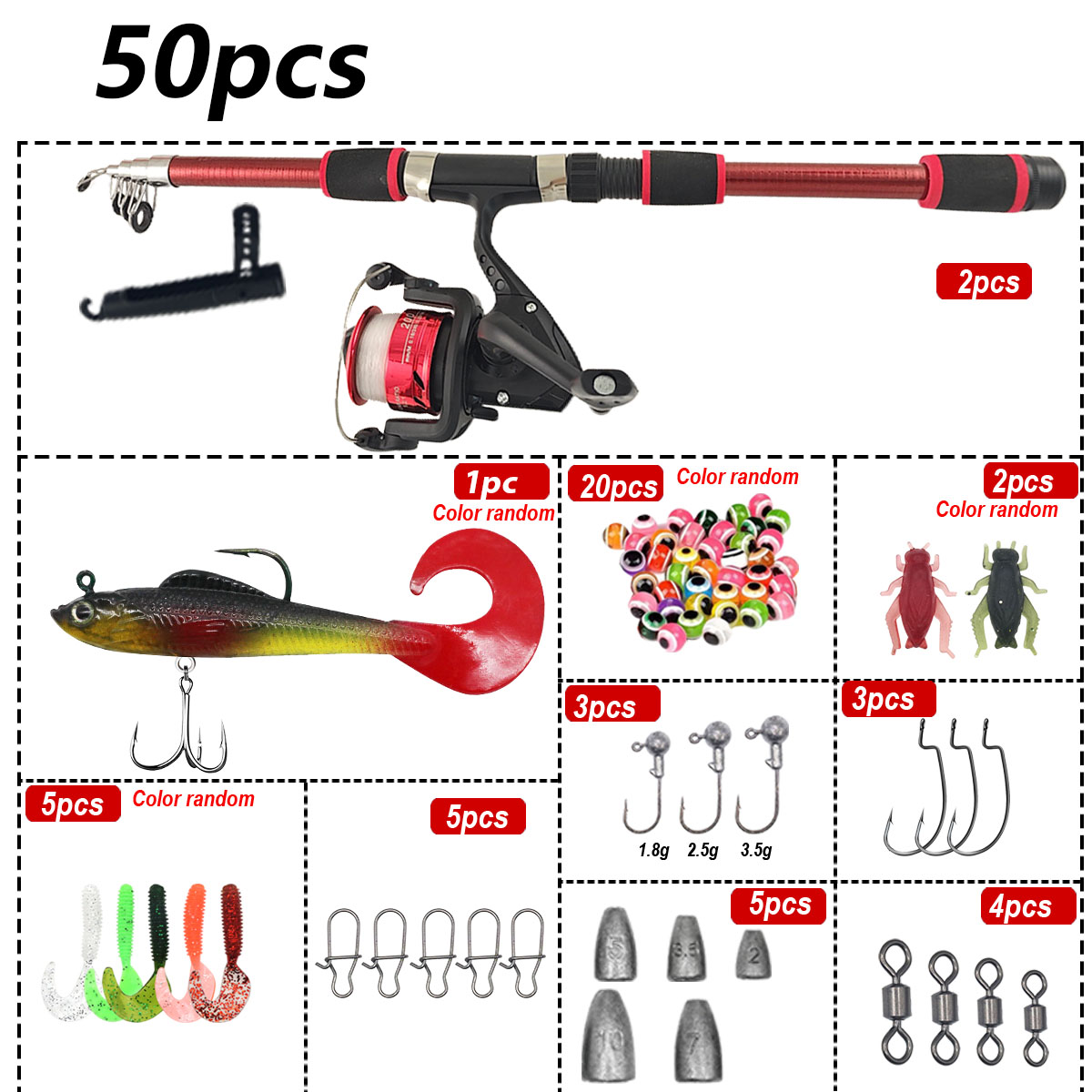 Портативный телескопический на – обзор и цена Fishing Rod Combo