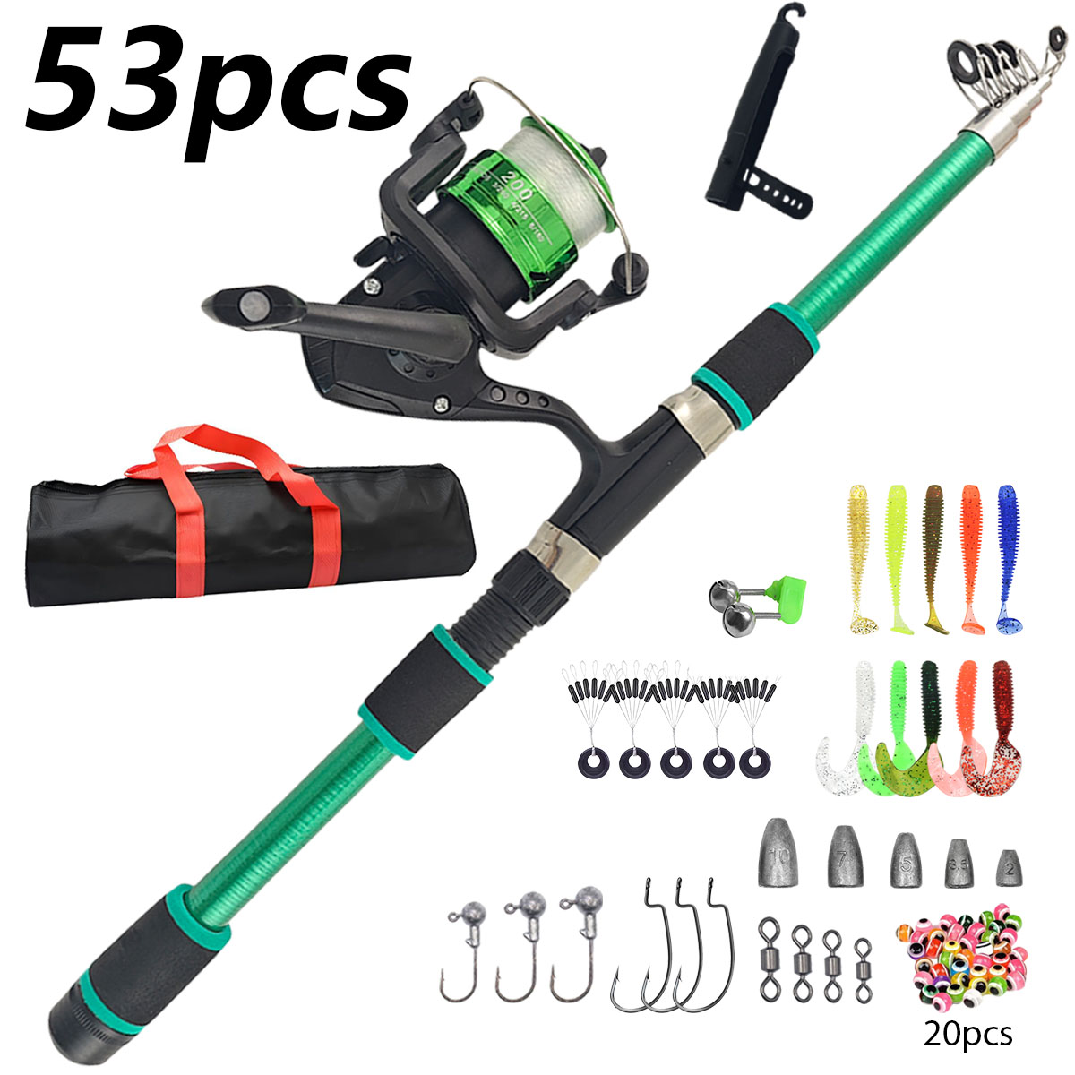 Портативный телескопический на – обзор и цена Fishing Rod Combo