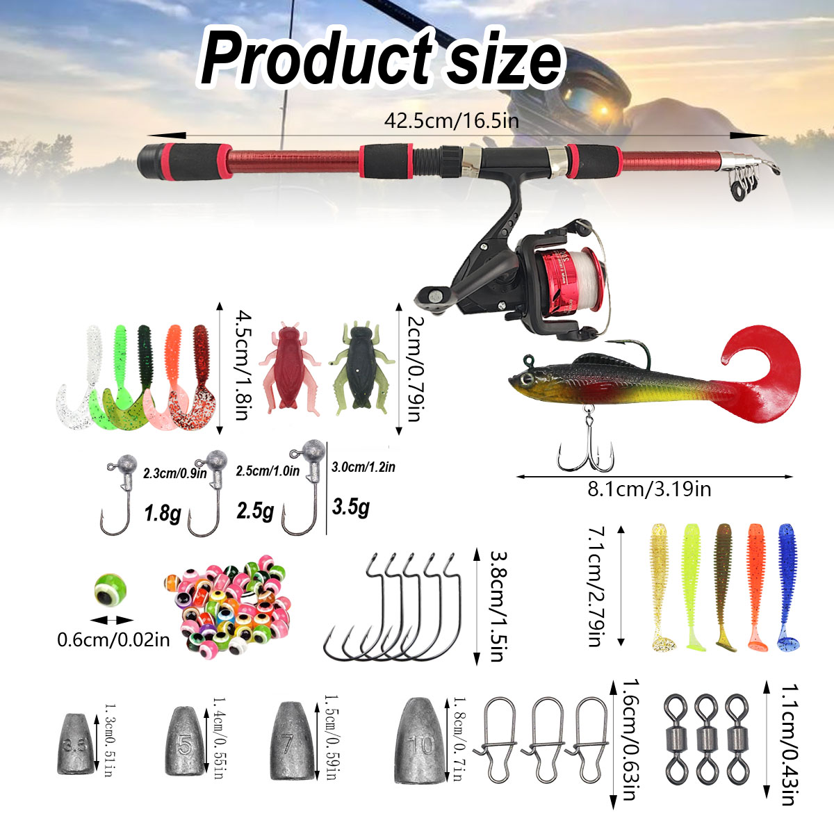 Портативный телескопический на – обзор и цена Fishing Rod Combo