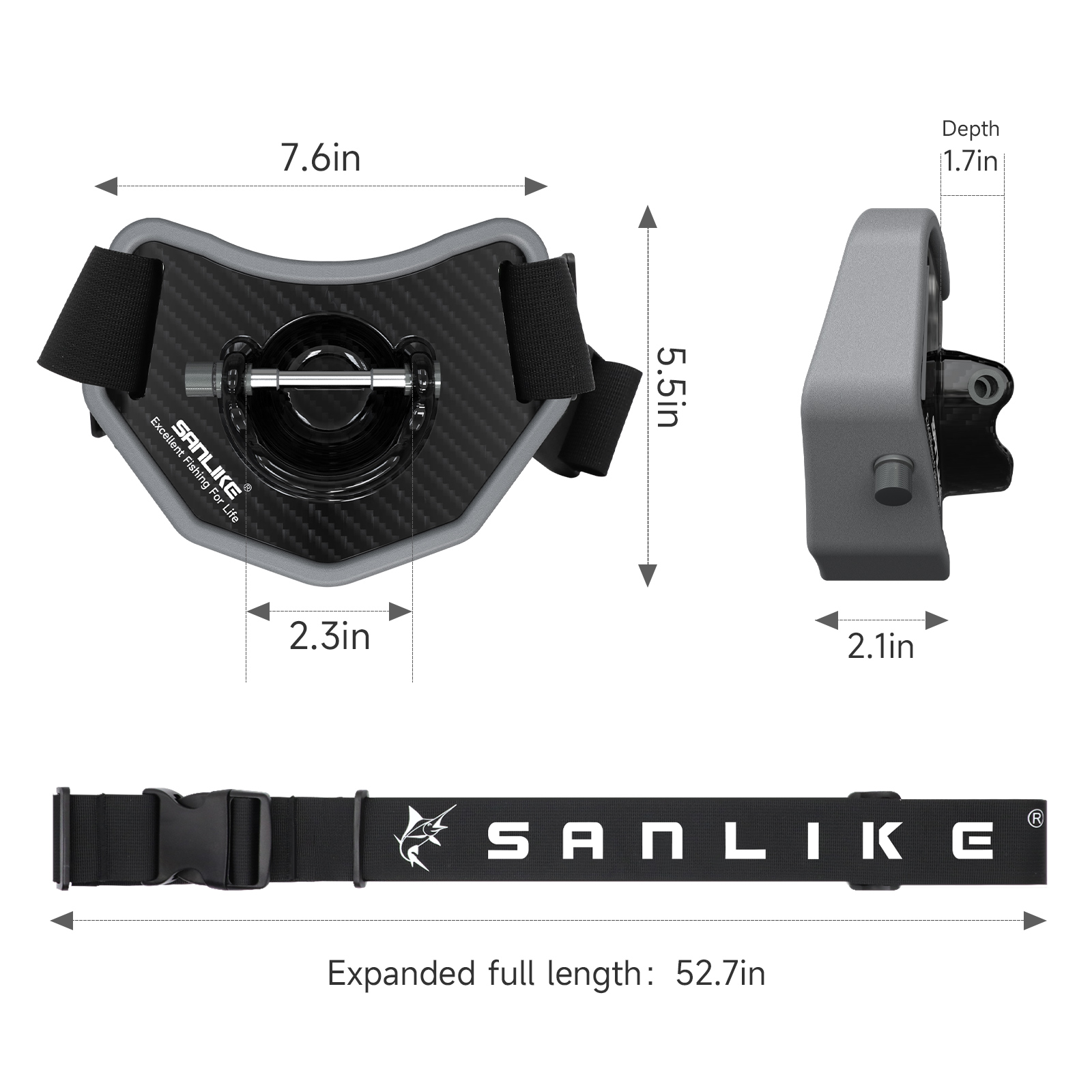 Ремень для рыбалки SANLIKE, Ре – обзор и цена Fishing Rod Carbon Fiber