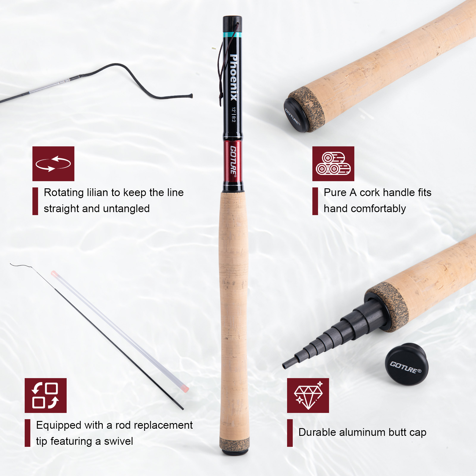 Комбинированная удочка Goture, – обзор и цена Fishing Rod Fly
