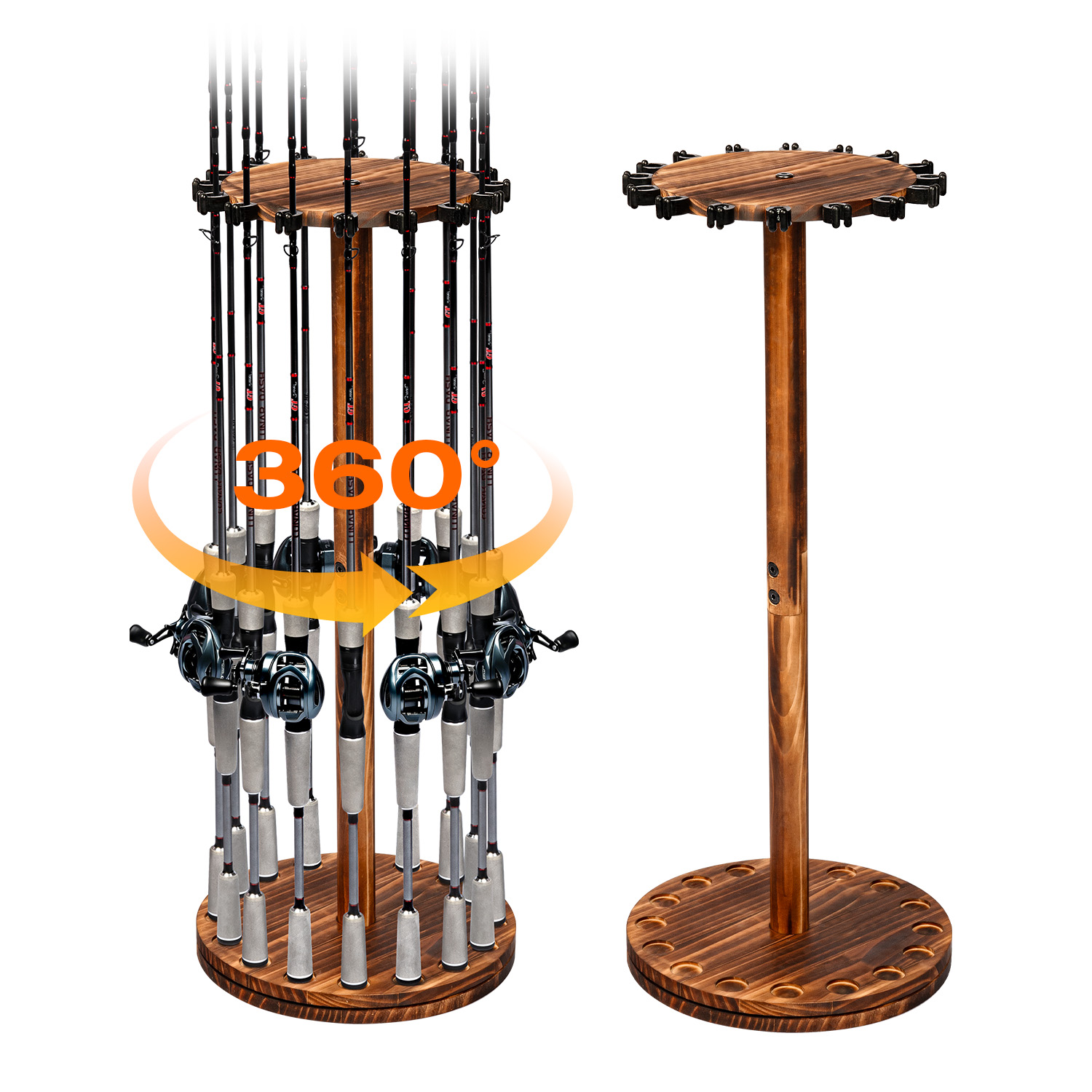 Круглая вращающаяся подставка  – обзор и цена Fishing Rod Rack
