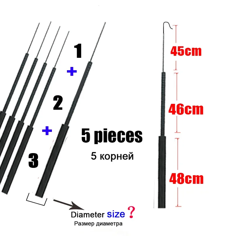 4,1 мм-6,4 мм, 5 шт., наконечн – обзор и цена Fishing Rod Tip Replacement
