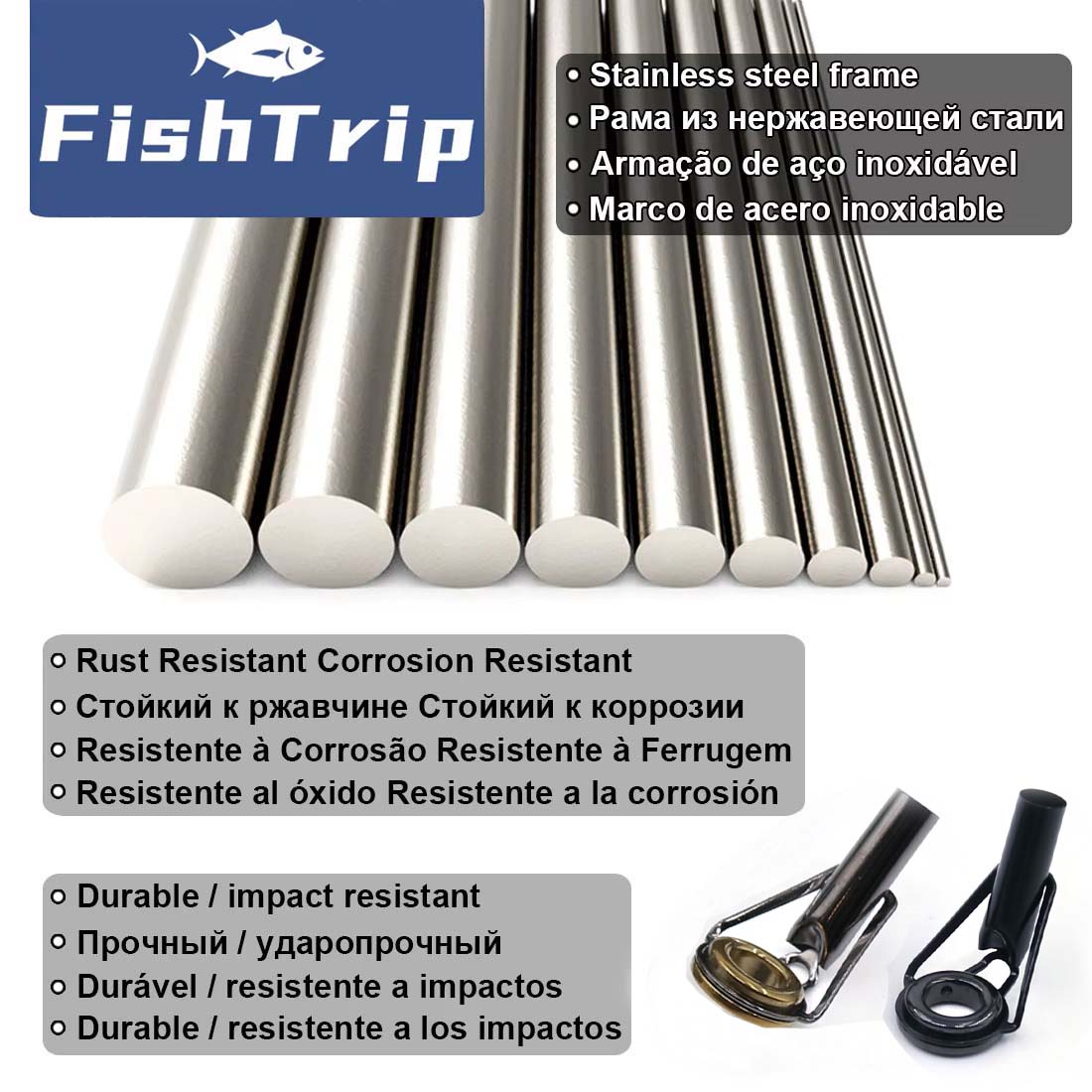 Ремкомплект наконечника стержн – обзор и цена Fishing Rod Guide Replacement