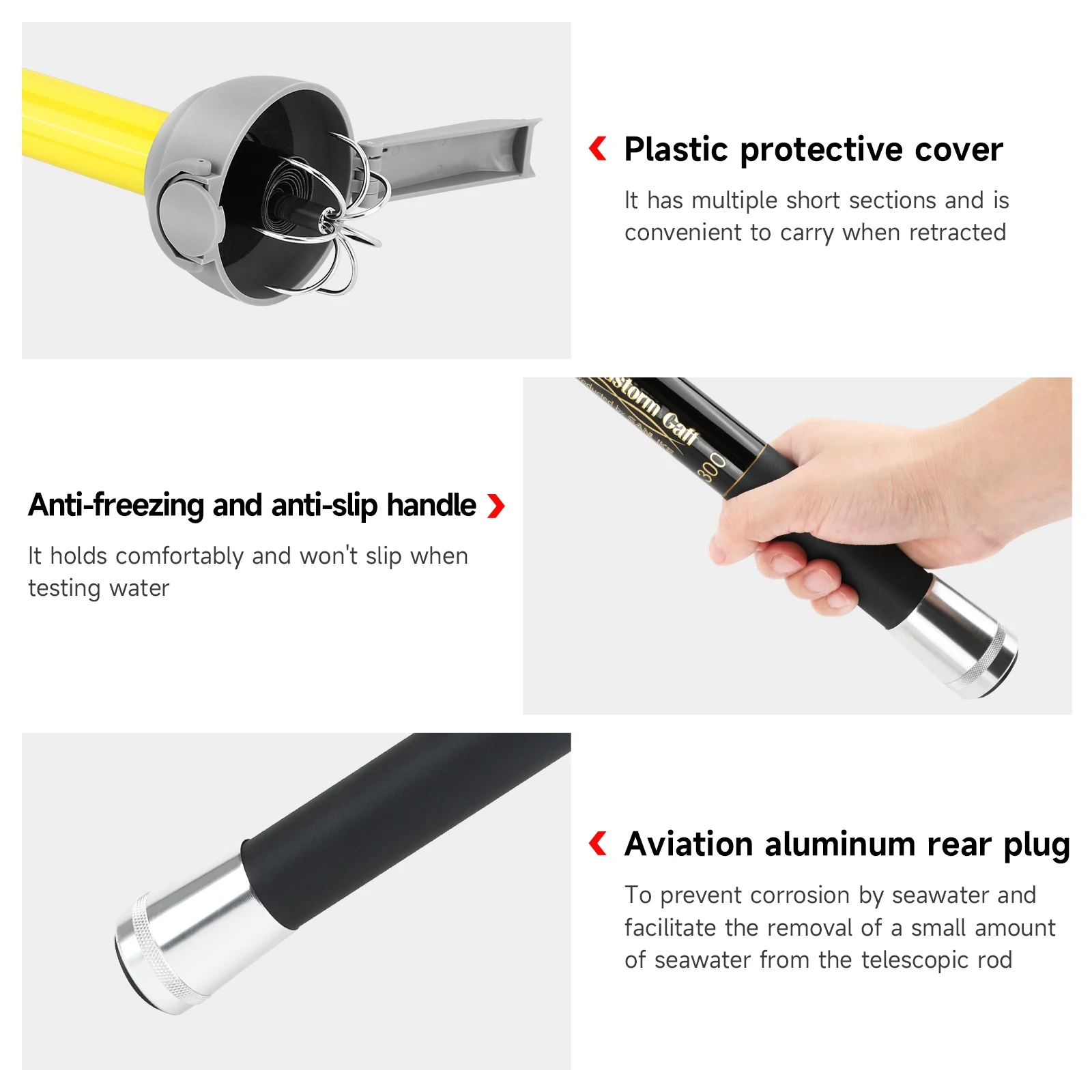 SANLIKE 7-когтевой крючок для  – обзор и цена Fishing Rod Telescopic