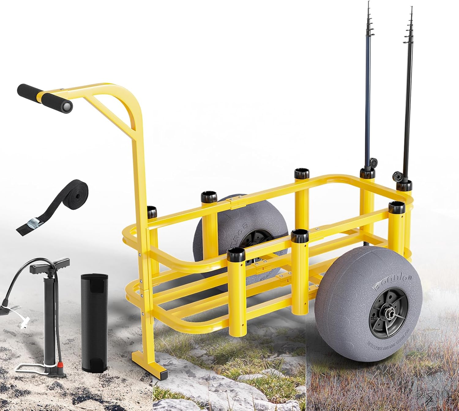 Тележка для рыбалки и пляжа с  – обзор и цена Fishing Rod Holder