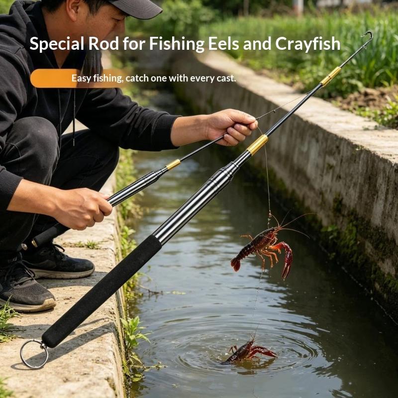 Телескопический крючок для лов – обзор и цена Fishing Rod Telescopic