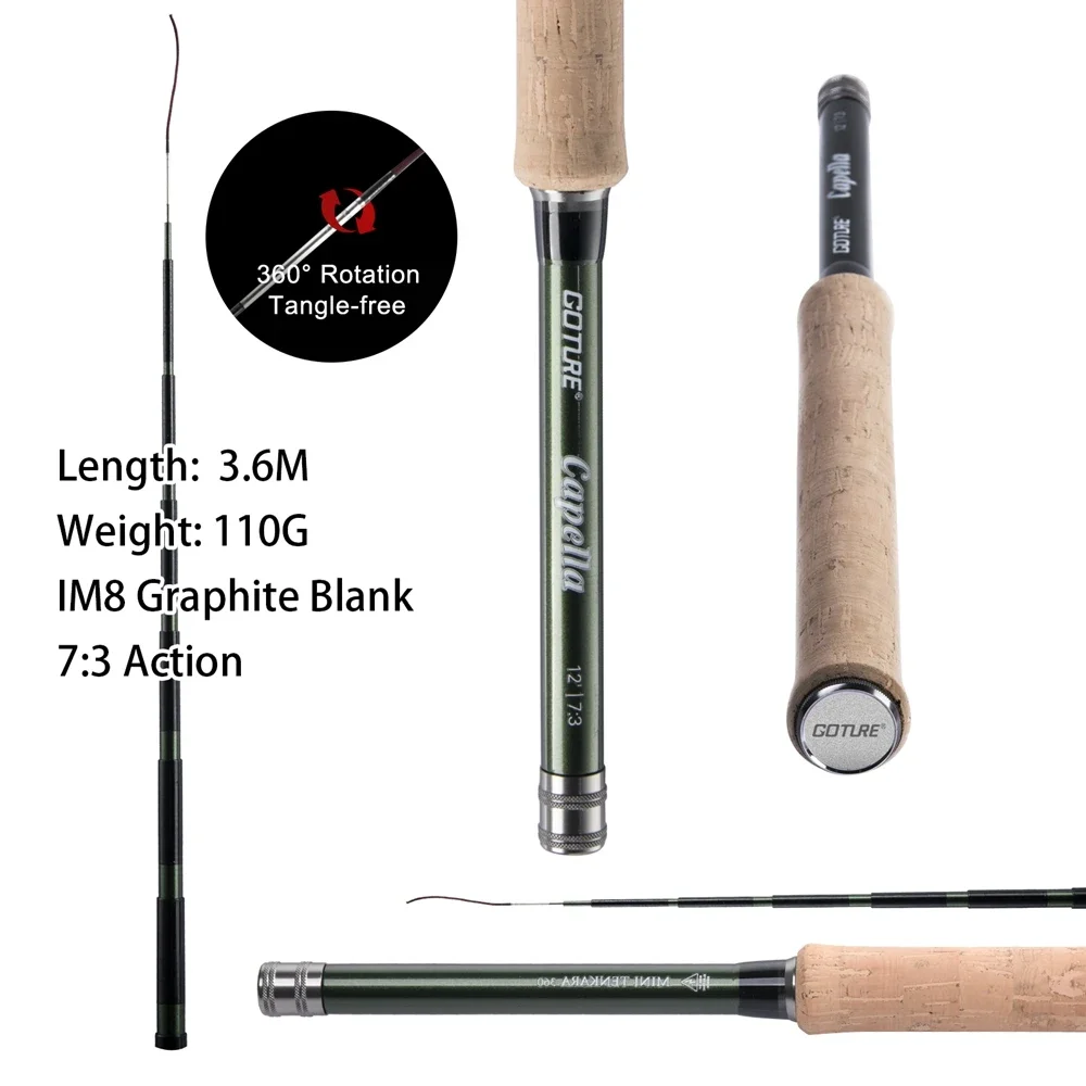 Удочка Goture 12FT Classical T – обзор и цена Fishing Rod Fly